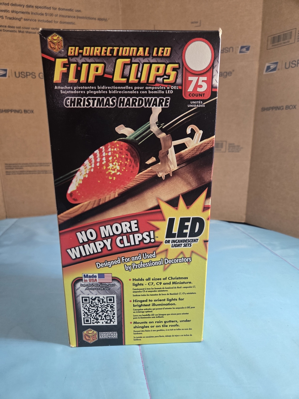 Bi-Directional LED Flip-Clips (75 Count) - White